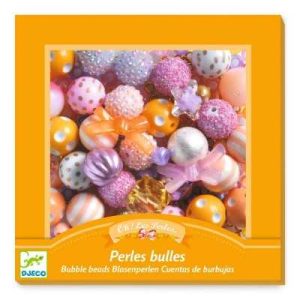 CREA GIOIELLI kit artistico CON PERLE DORATE GRANDI creativo DJECO